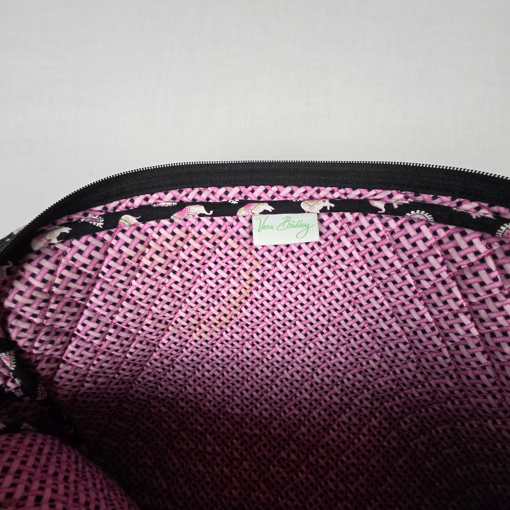 Vera Bradley Quilted Laptop Sleeve Case Bag Women Black Elephant Paisley Cotton - Picture 6 of 11